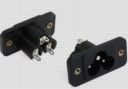 C6 жак щифтов захранващ AC за панел IEC320