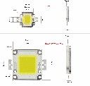 LED 10W светодиод бял 9-12V 0.9A