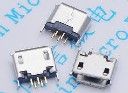 USB B micro F smd  вертикален монтаж