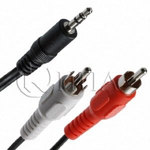 Cable458/15 кабел 2RCA- ф3.5mm ст.жак 15m