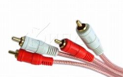 Cable009/300 кабел 2RCA 2RCA 3m двоен екран позл