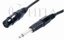 Cable003/300 кабел канон гн. Ф6.3mm моно жак 3m