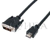 Cable551/10 кабел HDMI male- DVI male 10m