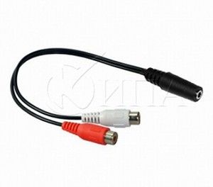 Cable470A кабел ф3.5mm F 2RCA F 0.2m гнездо гнез