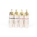 F841 конектор кит 4 бр. RCA M щифтов