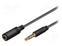 кабел 3.5mm M 4pin 3.5mm F 4pin 2m AVK-181-200BK