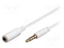 кабел 3.5 M  F 4pin 2m  удължител AVK-181-200WH