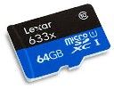 micro карта SDHC 64GB LEXAR