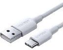 Cable168 USB А M C M 3A 1m кабел FAST UGREEN бял
