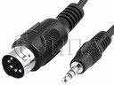 Cable-DIN-3.5 кабел 5ца- ф3.5mm ст.жак 1.2m