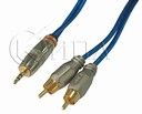 Cable-H 2RCA-3.5/100 кабел 2RCA- ф3.5mm син 1m