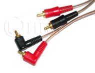 Cable 2RCA 2RCA силиконов 1m