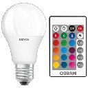 RGB LED лампа трицветна E27 9W 220V  с дистанцио