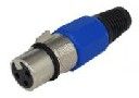 F192F HQ blue канон гнездо за кабел метален  XLR