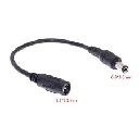 кабел за зареждане 6.3x3mm M към 5.5x2.1mm F