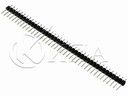 HN1x40 40pin 6mm рейка права щифтова 2.54mm