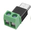 USB type C M с клема мъжко за кабел